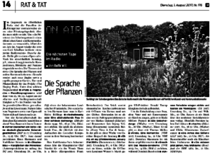 Junge Welt, 1. August 2017. Artikel von Rafik Will.
